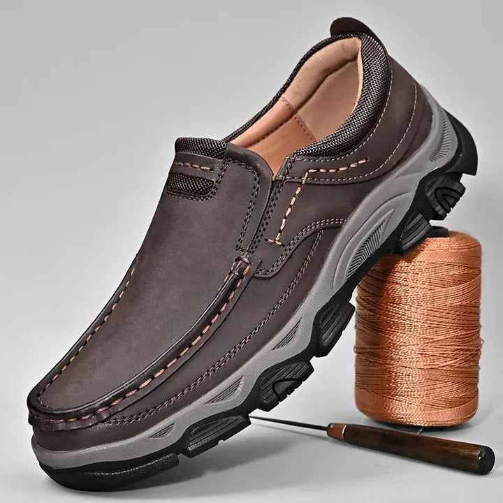 Orthopädische Herrenschuhe für täglichen Komfort kaufen-Braun-39-Luzern Mode