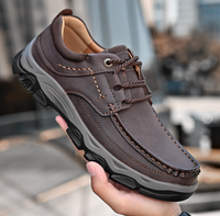 Orthopädische Herrenschuhe für täglichen Komfort kaufen-Braun (mit Schnürung)-39-Luzern Mode