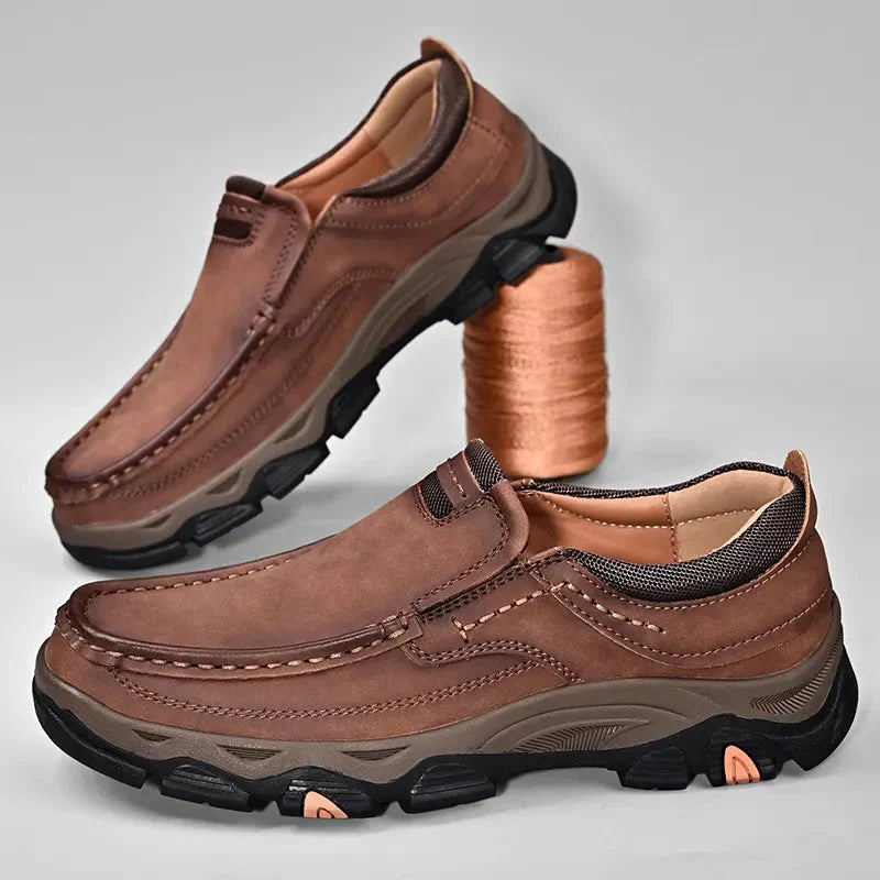 Orthopädische Herrenschuhe für täglichen Komfort kaufen-Hellbraun-39-Luzern Mode