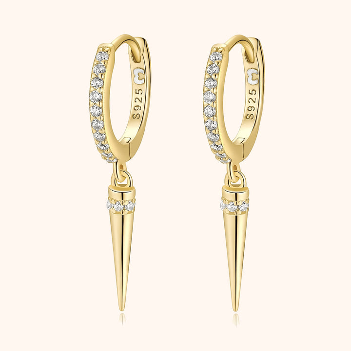 Pendel-Ohrringe | Langlebig Sterlingsilber Zirkonia Funkelnd Einzigartig-Gold-Luzern Mode