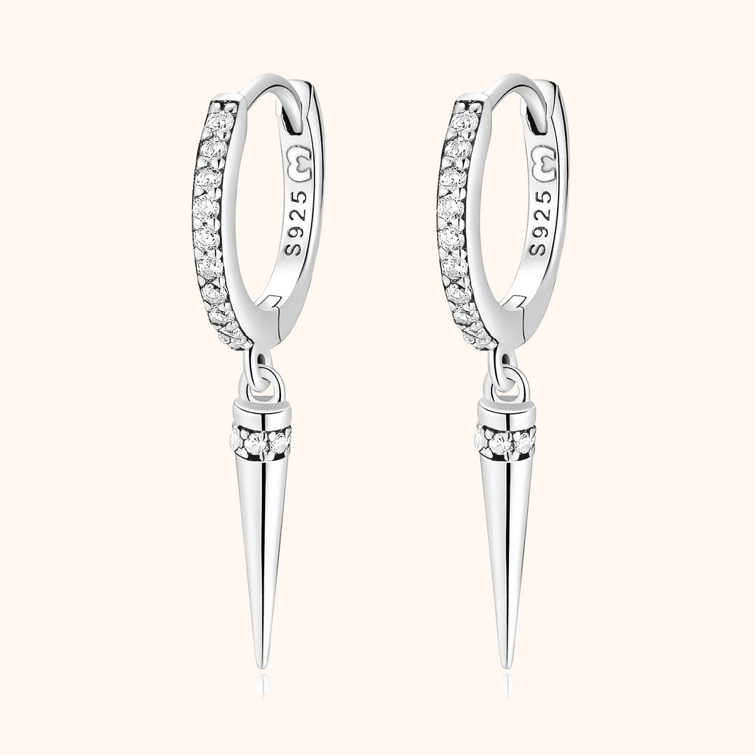 Pendel-Ohrringe | Langlebig Sterlingsilber Zirkonia Funkelnd Einzigartig-Silber-Luzern Mode