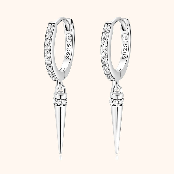 Pendel-Ohrringe | Langlebig Sterlingsilber Zirkonia Funkelnd Einzigartig-Silber-Luzern Mode