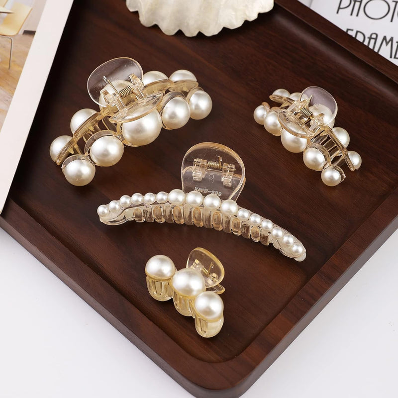 Perlen Haarklammer für Damen - Elegante Haaraccessoires-Luzern Mode