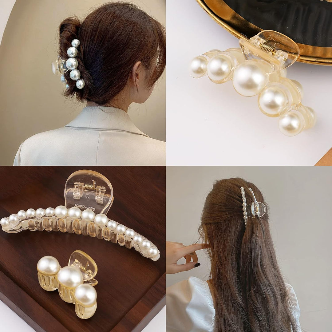 Perlen Haarklammer für Damen - Elegante Haaraccessoires-Luzern Mode