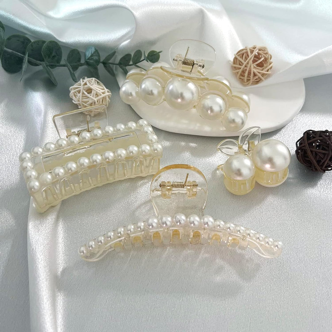 Perlen Haarklammer für Damen - Elegante Haaraccessoires-Luzern Mode