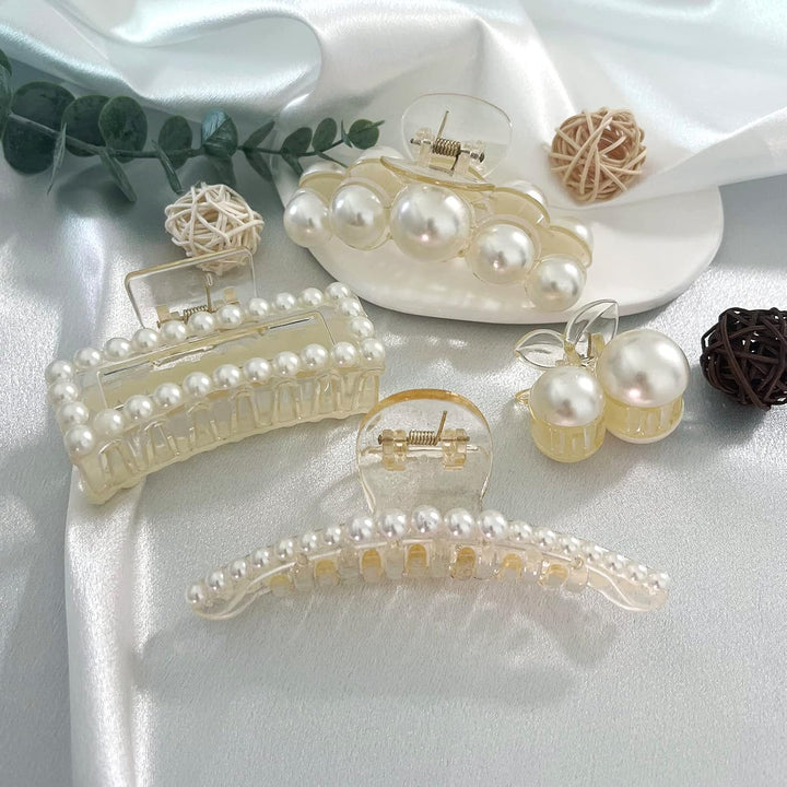 Perlen Haarklammer für Damen - Elegante Haaraccessoires-Luzern Mode