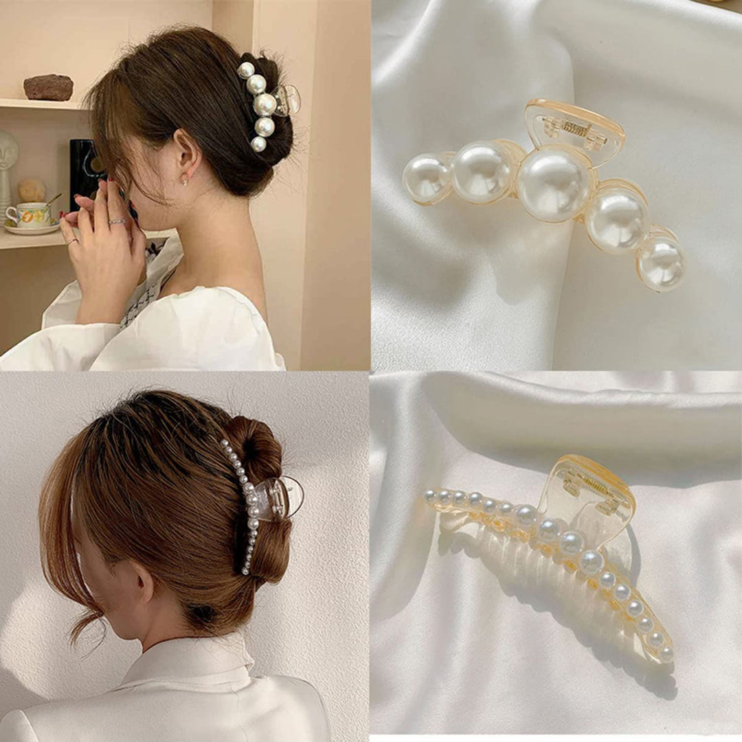 Perlen Haarklammer für Damen - Elegante Haaraccessoires-Luzern Mode