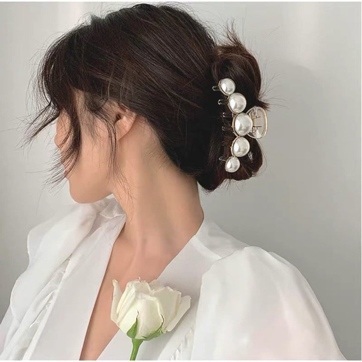 Perlen Haarklammer für Damen - Elegante Haaraccessoires-Luzern Mode