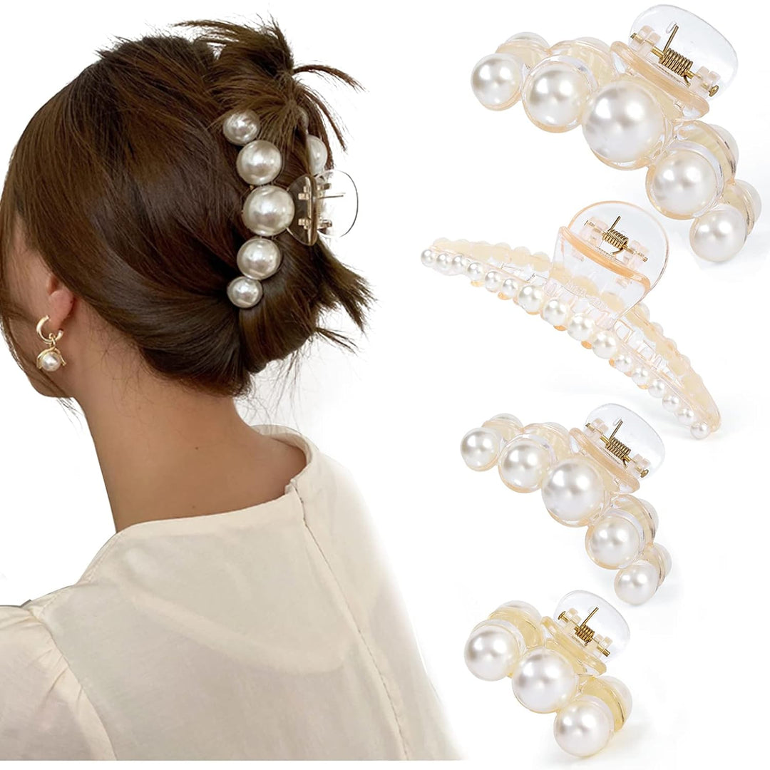 Perlen Haarklammer für Damen - Elegante Haaraccessoires-Set 1-Luzern Mode