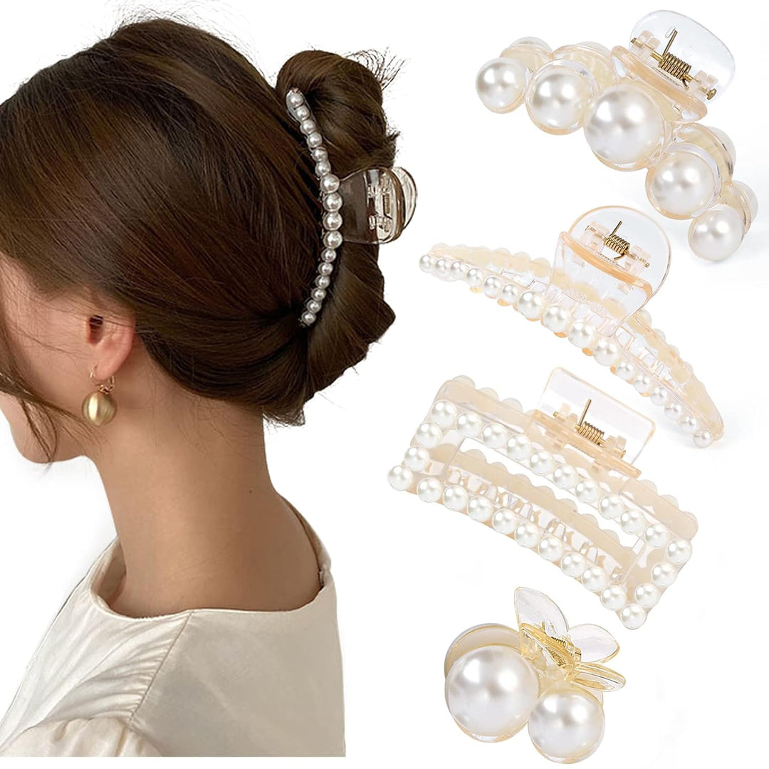 Perlen Haarklammer für Damen - Elegante Haaraccessoires-Set 2-Luzern Mode