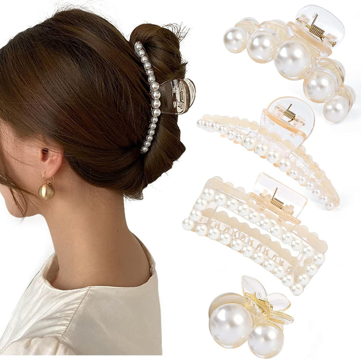 Perlen Haarklammer für Damen - Elegante Haaraccessoires-Set 2-Luzern Mode
