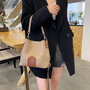 Luxuriöse Damenhandtasche mit verstellbarem Schultergurt-khaki-Luzern Mode