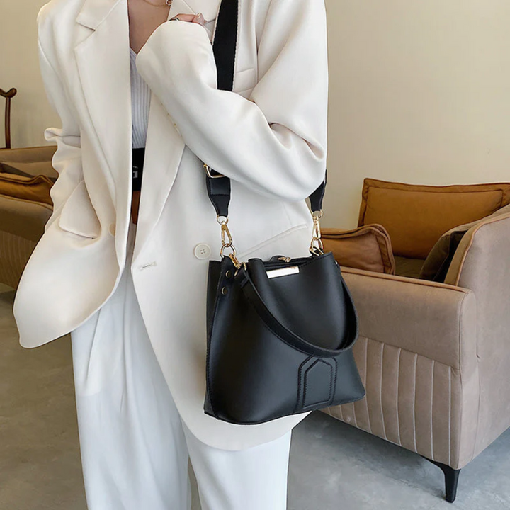 Luxuriöse Damenhandtasche mit verstellbarem Schultergurt-Luzern Mode