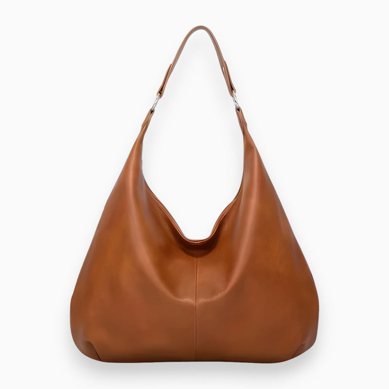 Hobo Ledertasche Damen - Elegante Schultertasche kaufen-Braun-Luzern Mode