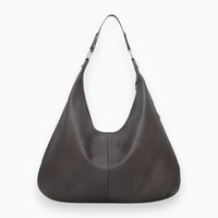 Hobo Ledertasche Damen - Elegante Schultertasche kaufen-Grau-Luzern Mode