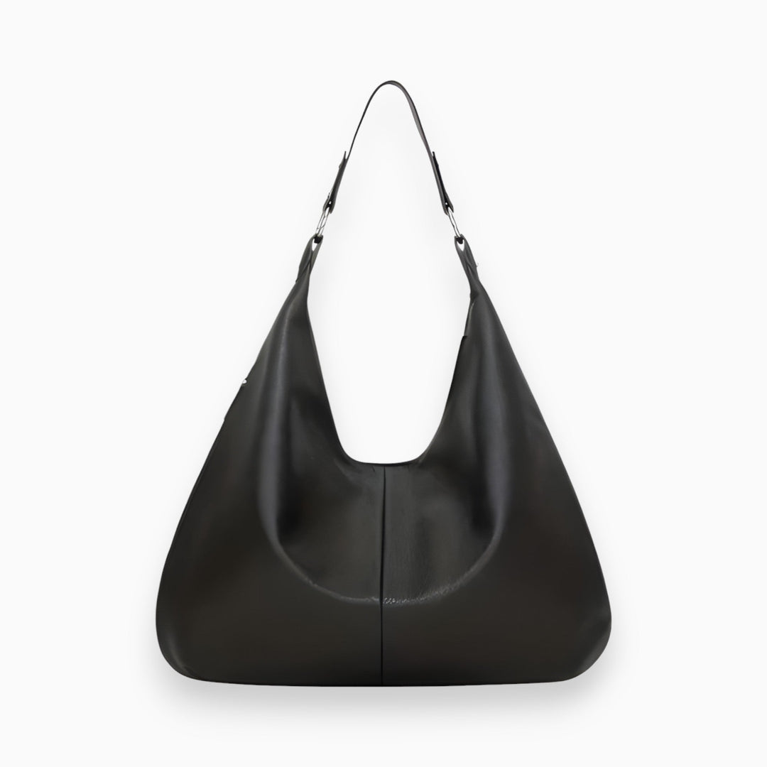 Hobo Ledertasche Damen - Elegante Schultertasche kaufen-Schwarz-Luzern Mode