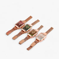 Luxus Damen Armbanduhr Set mit Mesh-Armband, 4-teilig-Luzern Mode