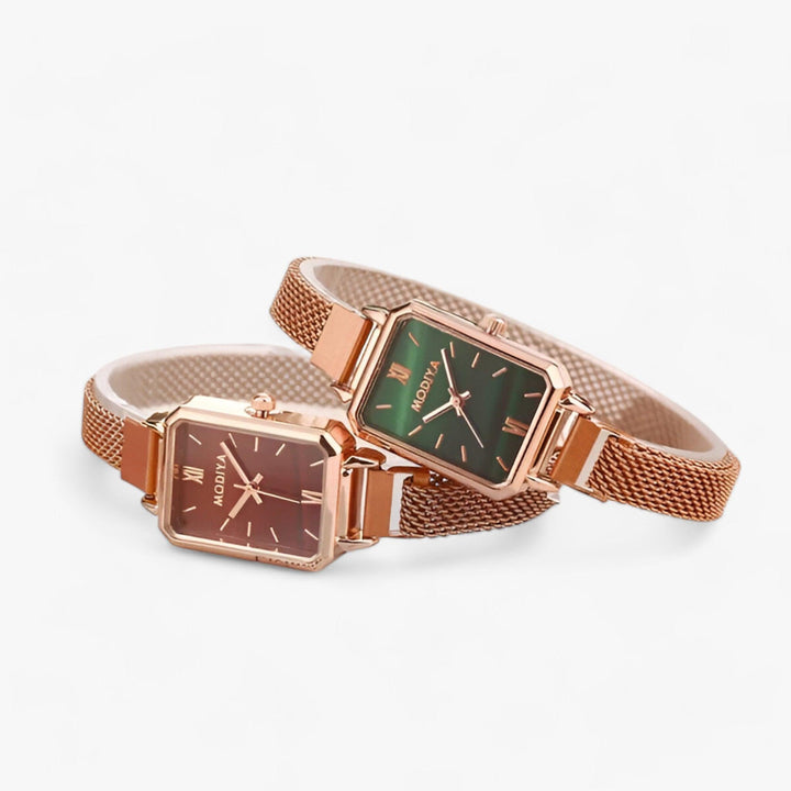 Luxus Damen Armbanduhr Set mit Mesh-Armband, 4-teilig-Luzern Mode