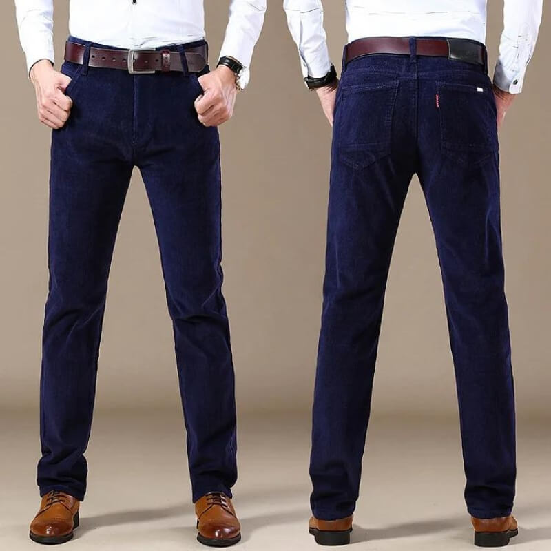 Herren Cordhose Retro-Design, Bequeme Passform, Modisch-Luzern Mode