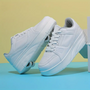 Herren Sneaker mit Rollen - Bequeme Rollschuhe für Alltag-Weiß-29-Luzern Mode