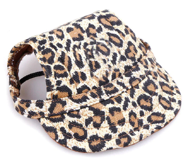 Hunde-Cap | Runde Rand Stilvoll Bequem Schützend Atmungsaktiv-Leopard-S-Luzern Mode