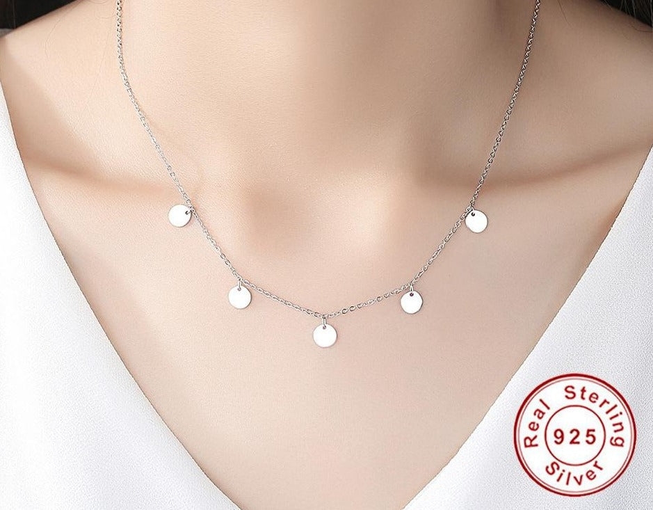 Silberhalskette | 925 Sterling Stilvoll Verstellbar Vielseitig-Luzern Mode
