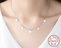 Silberhalskette | 925 Sterling Stilvoll Verstellbar Vielseitig-Luzern Mode