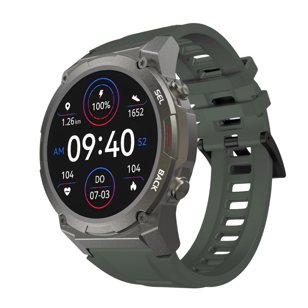 Smartwatch | Stilvoll | Vielseitig | Universell | Langlebig | Bluetooth-Dunkelgrün-Luzern Mode
