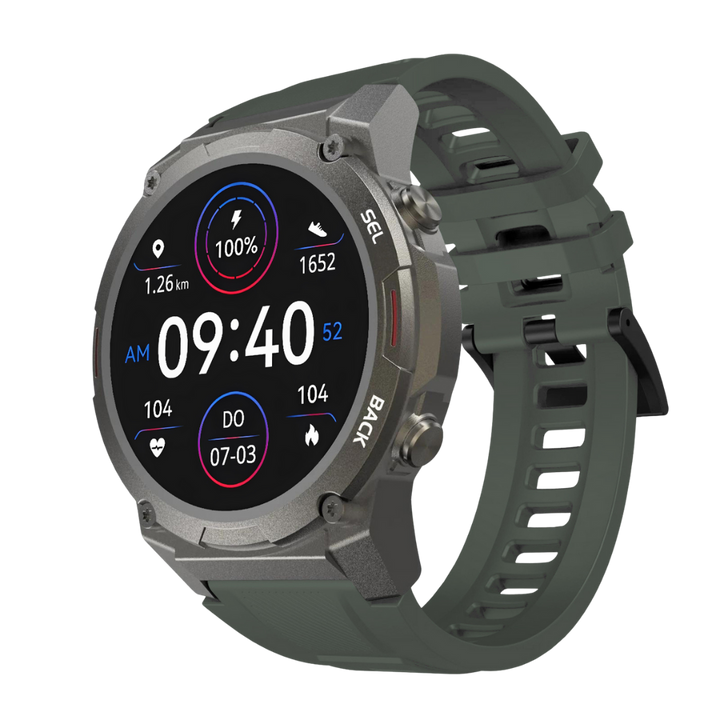 Smartwatch | Stilvoll | Vielseitig | Universell | Langlebig | Bluetooth-Dunkelgrün-Luzern Mode