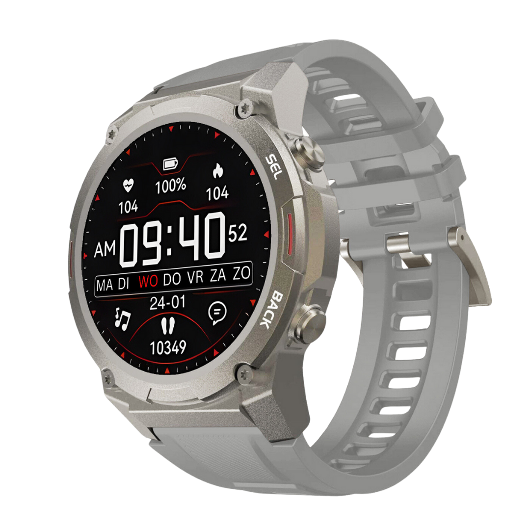 Smartwatch | Stilvoll | Vielseitig | Universell | Langlebig | Bluetooth-Grau-Luzern Mode