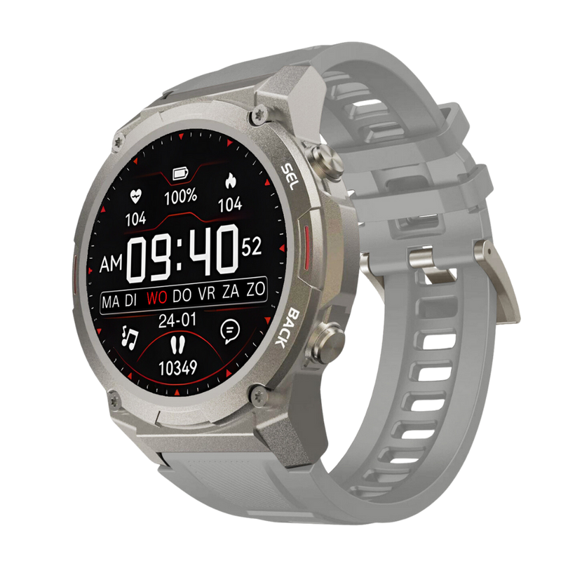 Smartwatch | Stilvoll | Vielseitig | Universell | Langlebig | Bluetooth-Grau-Luzern Mode