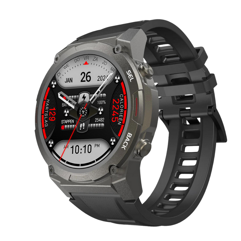 Smartwatch | Stilvoll | Vielseitig | Universell | Langlebig | Bluetooth-Schwarz-Luzern Mode