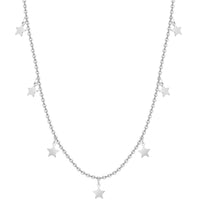 Damen Halskette | Sterne Einzigartig Langlebig Verstellbar Stilvoll Silber-Silber-Luzern Mode