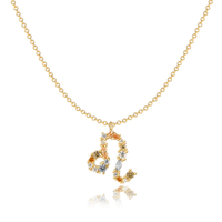 Sternzeichen-Kette | Silber Gold Stilvoll Einzigartig Verstellbar Langlebig-Gold-Löwe-Luzern Mode