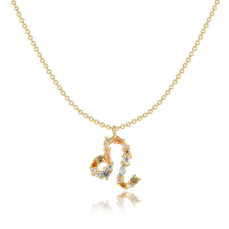 Sternzeichen-Kette | Silber Gold Stilvoll Einzigartig Verstellbar Langlebig-Gold-Löwe-Luzern Mode