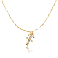 Sternzeichen-Kette | Silber Gold Stilvoll Einzigartig Verstellbar Langlebig-Gold-Schütze-Luzern Mode