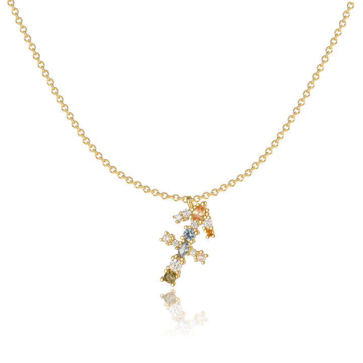 Sternzeichen-Kette | Silber Gold Stilvoll Einzigartig Verstellbar Langlebig-Gold-Schütze-Luzern Mode