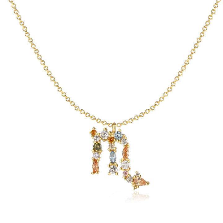 Sternzeichen-Kette | Silber Gold Stilvoll Einzigartig Verstellbar Langlebig-Gold-Skorpion-Luzern Mode