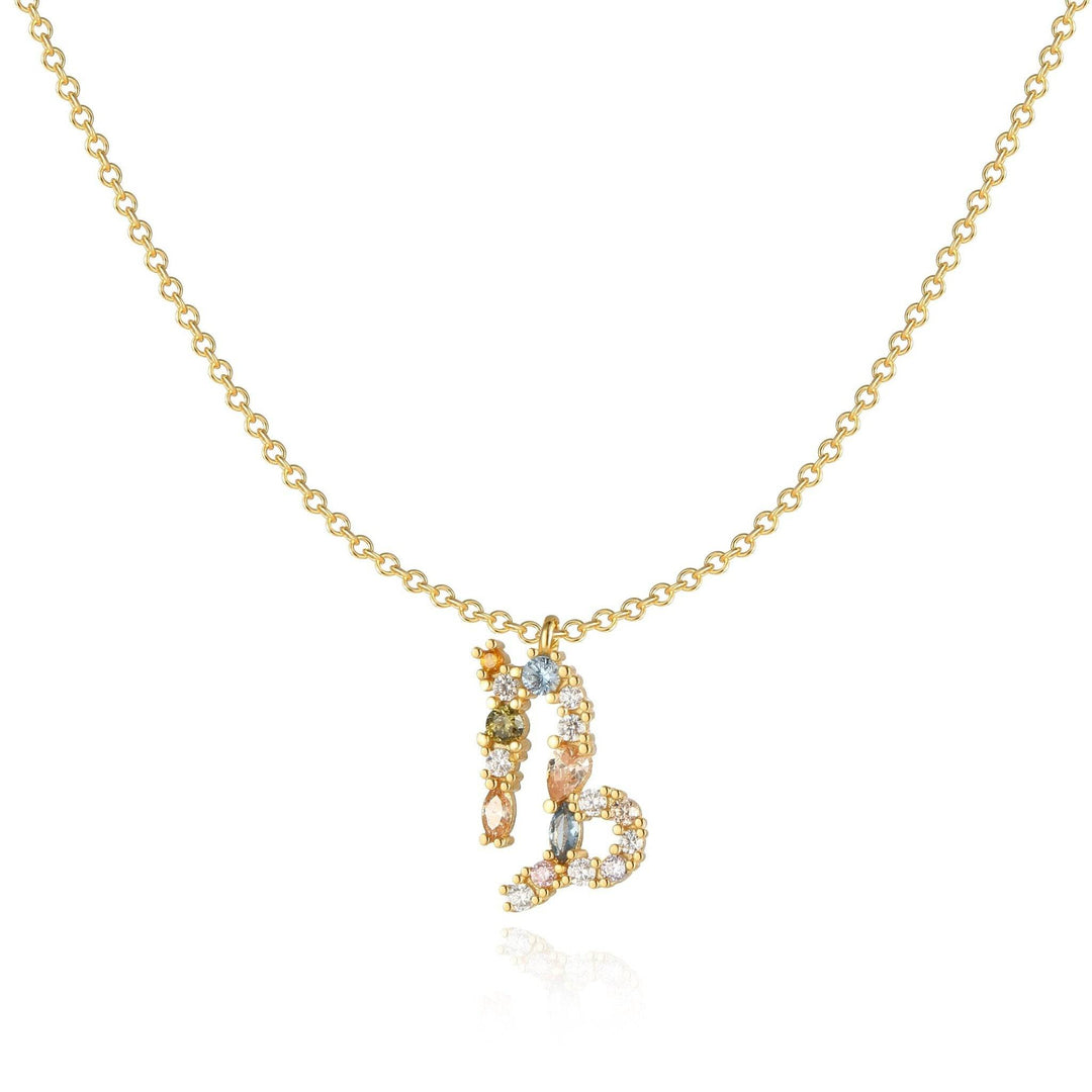 Sternzeichen-Kette | Silber Gold Stilvoll Einzigartig Verstellbar Langlebig-Gold-Steinbock-Luzern Mode