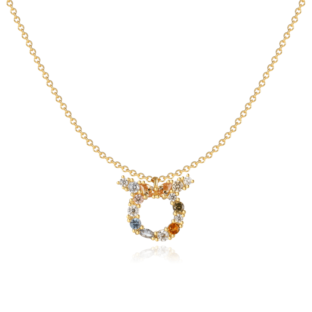 Sternzeichen-Kette | Silber Gold Stilvoll Einzigartig Verstellbar Langlebig-Gold-Stier-Luzern Mode