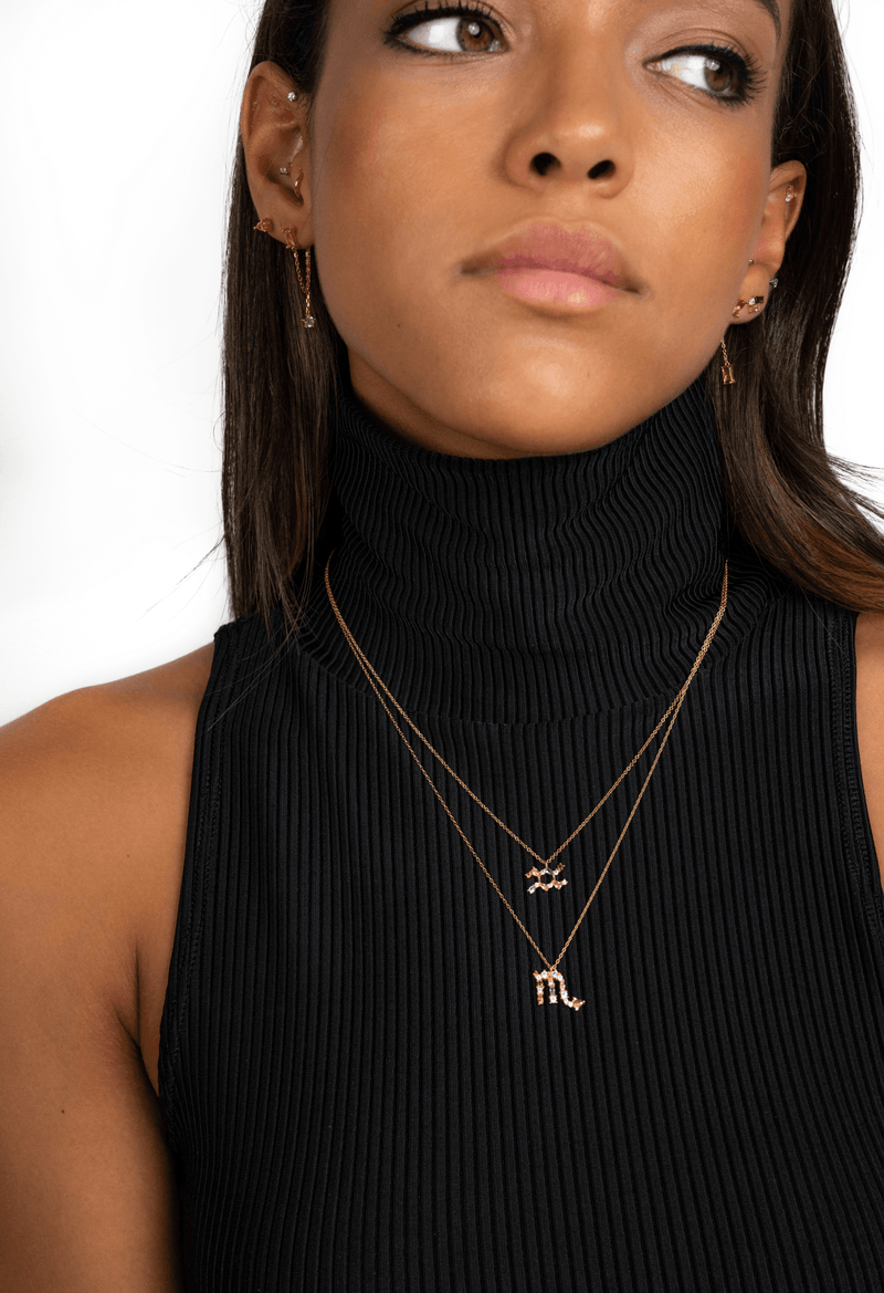 Sternzeichen-Kette | Silber Gold Stilvoll Einzigartig Verstellbar Langlebig-Luzern Mode