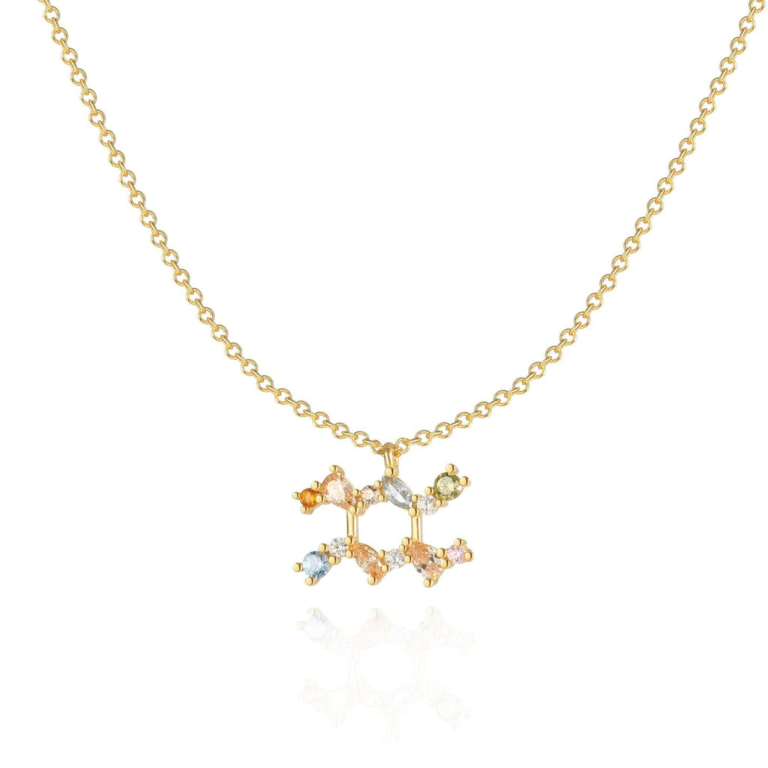 Sternzeichen-Kette | Silber Gold Stilvoll Einzigartig Verstellbar Langlebig-Gold-Wassermann-Luzern Mode