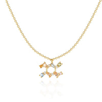 Sternzeichen-Kette | Silber Gold Stilvoll Einzigartig Verstellbar Langlebig-Gold-Wassermann-Luzern Mode