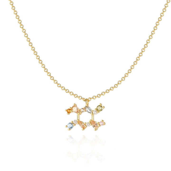 Sternzeichen-Kette | Silber Gold Stilvoll Einzigartig Verstellbar Langlebig-Gold-Wassermann-Luzern Mode