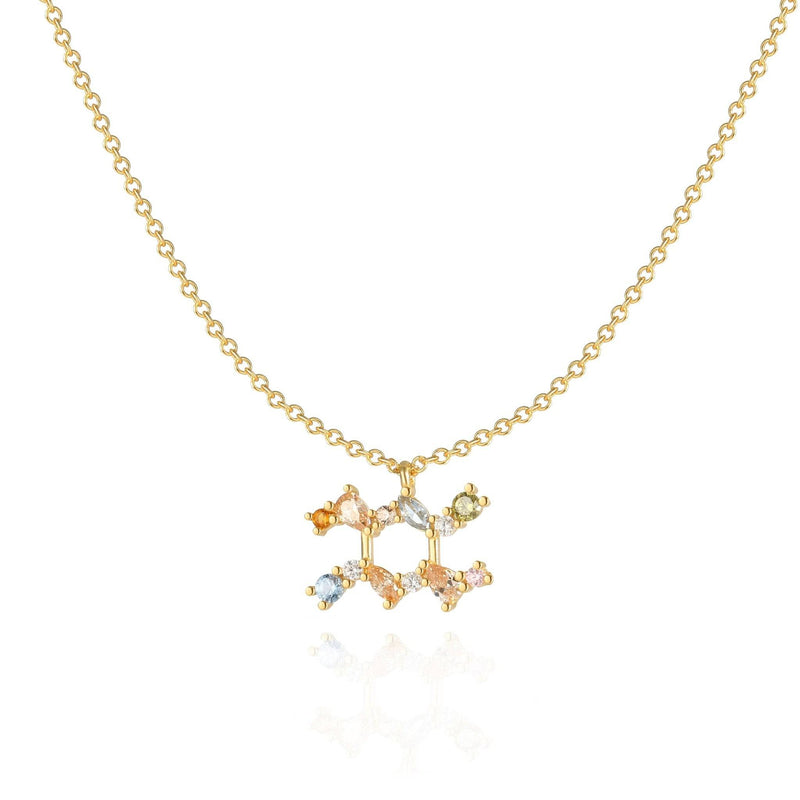 Sternzeichen-Kette | Silber Gold Stilvoll Einzigartig Verstellbar Langlebig-Gold-Wassermann-Luzern Mode