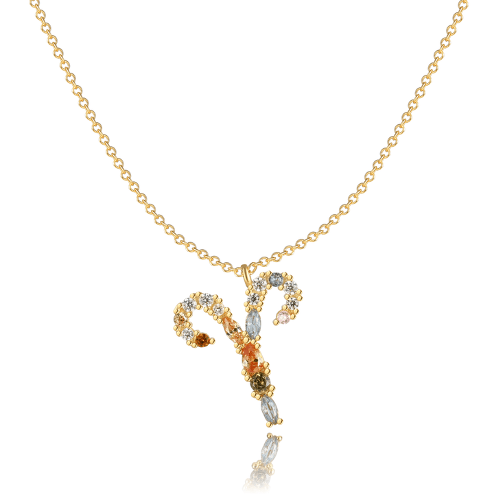 Sternzeichen-Kette | Silber Gold Stilvoll Einzigartig Verstellbar Langlebig-Gold-Widder-Luzern Mode