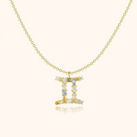 Sternzeichen-Kette | Silber Gold Stilvoll Einzigartig Verstellbar Langlebig-Gold-Zwillinge-Luzern Mode