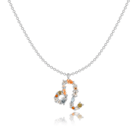 Sternzeichen-Kette | Silber Gold Stilvoll Einzigartig Verstellbar Langlebig-Silber-Löwe-Luzern Mode
