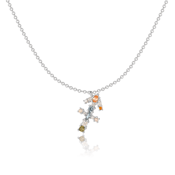 Sternzeichen-Kette | Silber Gold Stilvoll Einzigartig Verstellbar Langlebig-Silber-Schütze-Luzern Mode