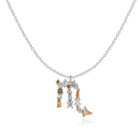 Sternzeichen-Kette | Silber Gold Stilvoll Einzigartig Verstellbar Langlebig-Silber-Skorpion-Luzern Mode
